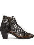 VERDURA SHOES net-pattern block-heel boots - Brown