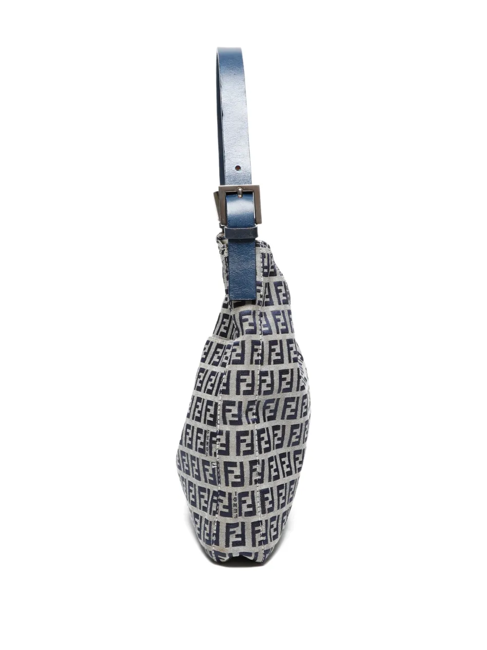 Pre-owned Fendi 2000-2010s Zucchino Shoulder Bag In Blue