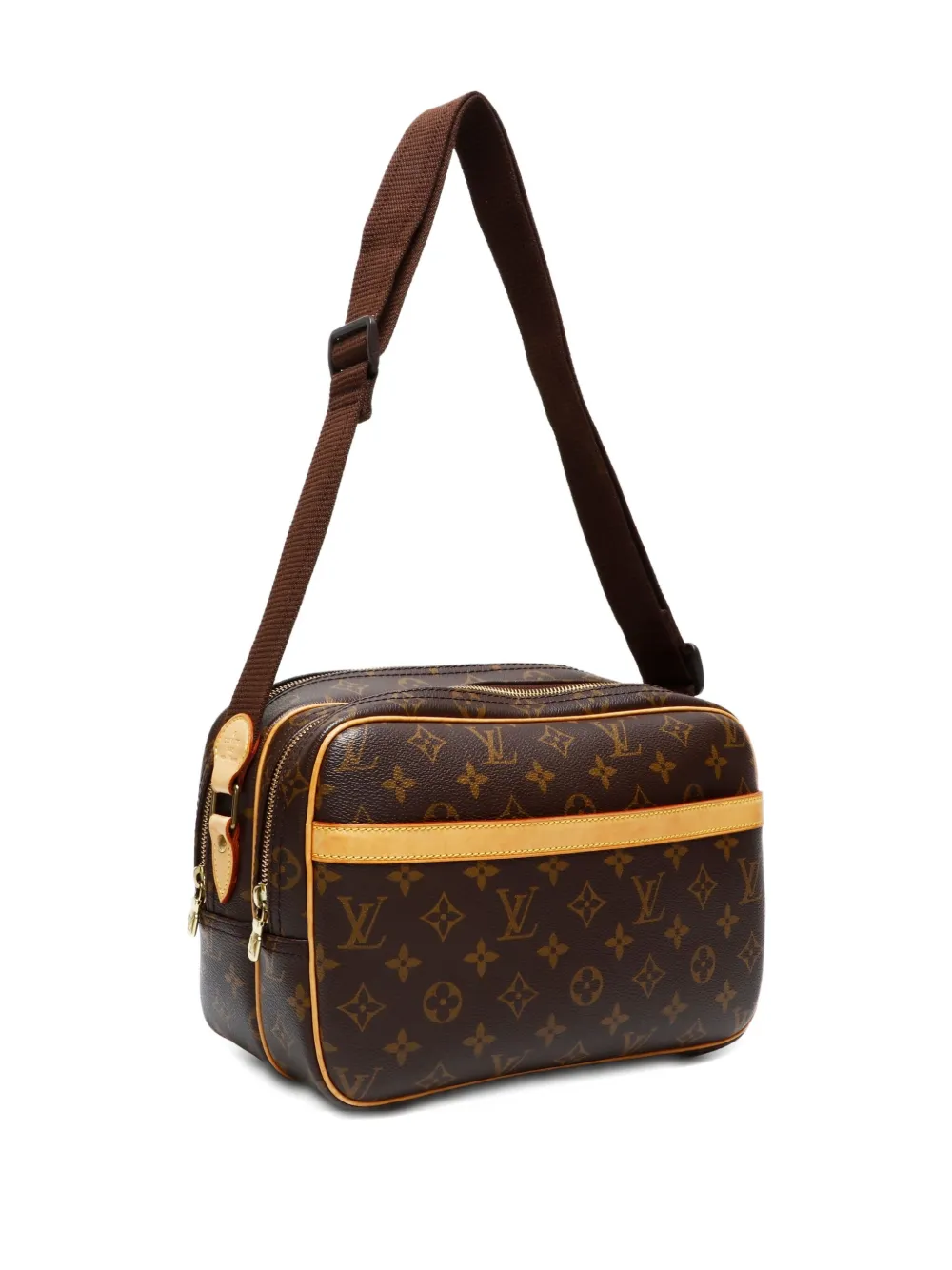 Pre-owned Louis Vuitton 2005 Reporter Pm Shoulder Bag In Brown