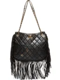 CHANEL Pre-Owned 2014 Paris-Dallas Fringe shoulder bag - Black