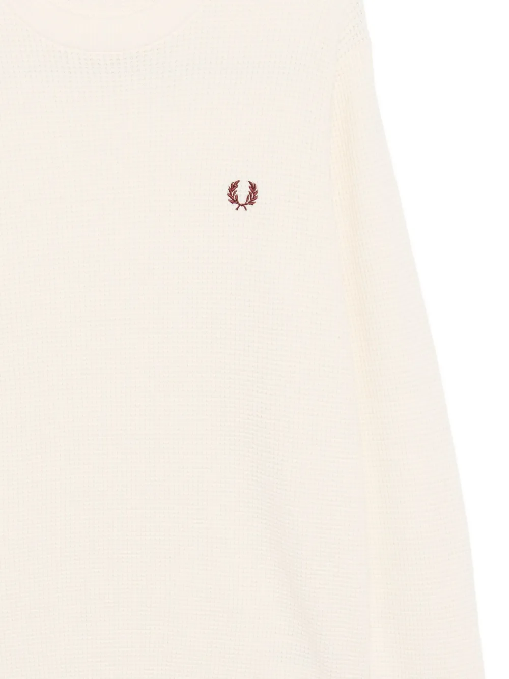 Fred Perry Trui met geborduurd logo Beige
