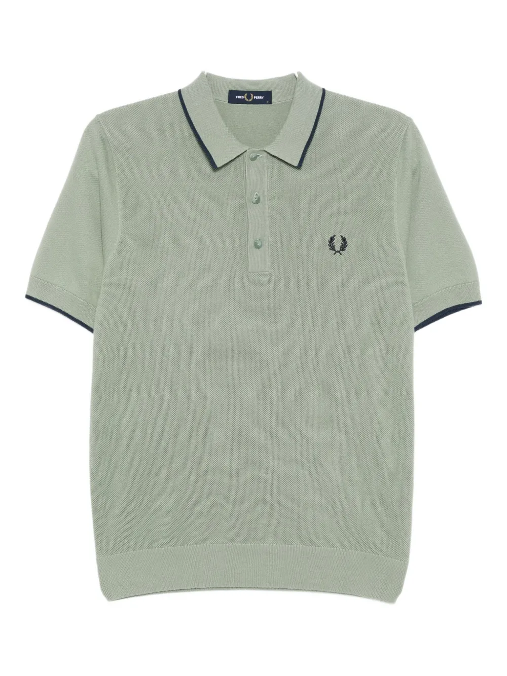 Fred Perry Logo-embroidered Polo Shirt In Green
