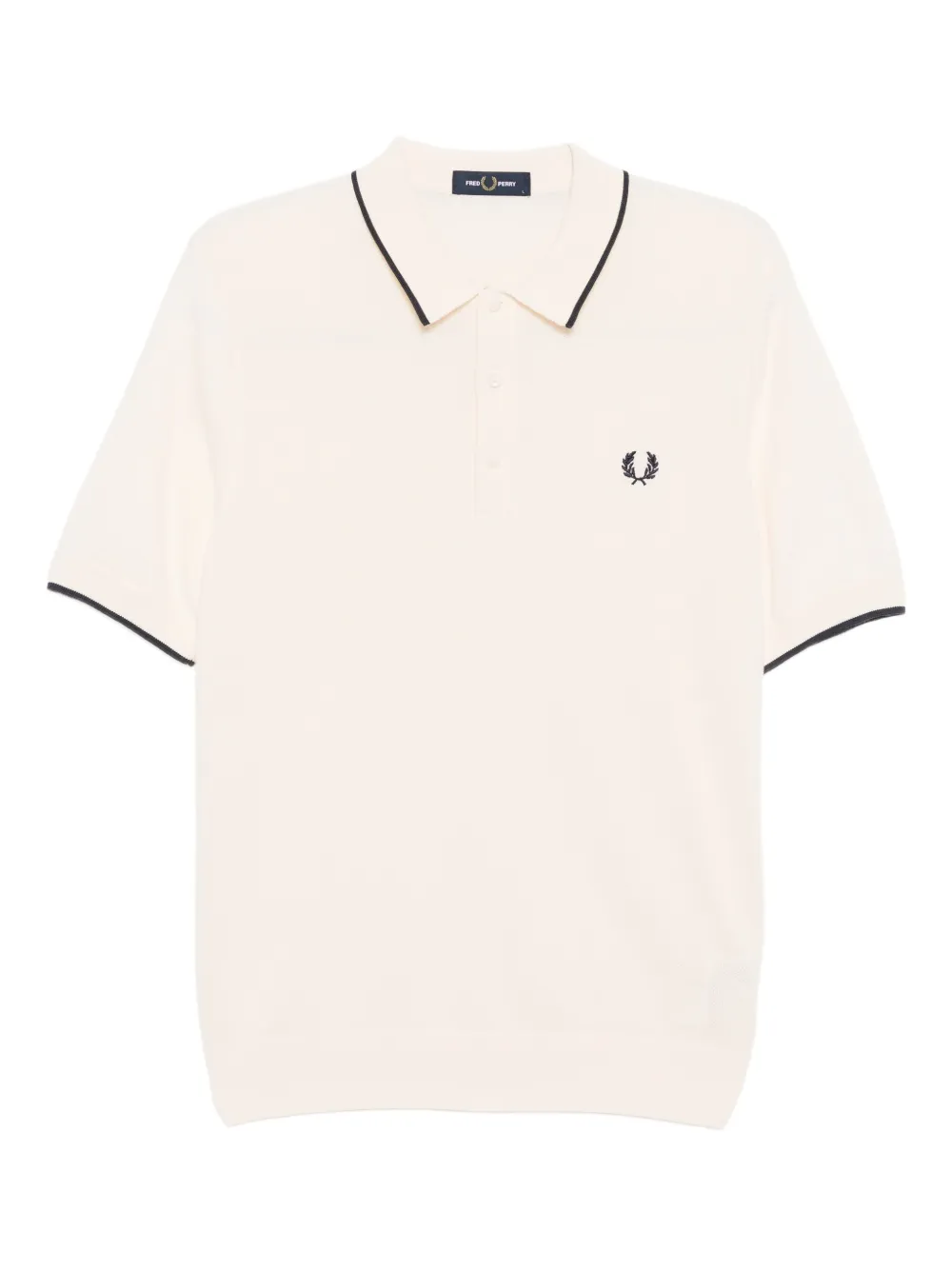 Fred Perry embroidered-logo polo shirt | Neutrals | Image 1