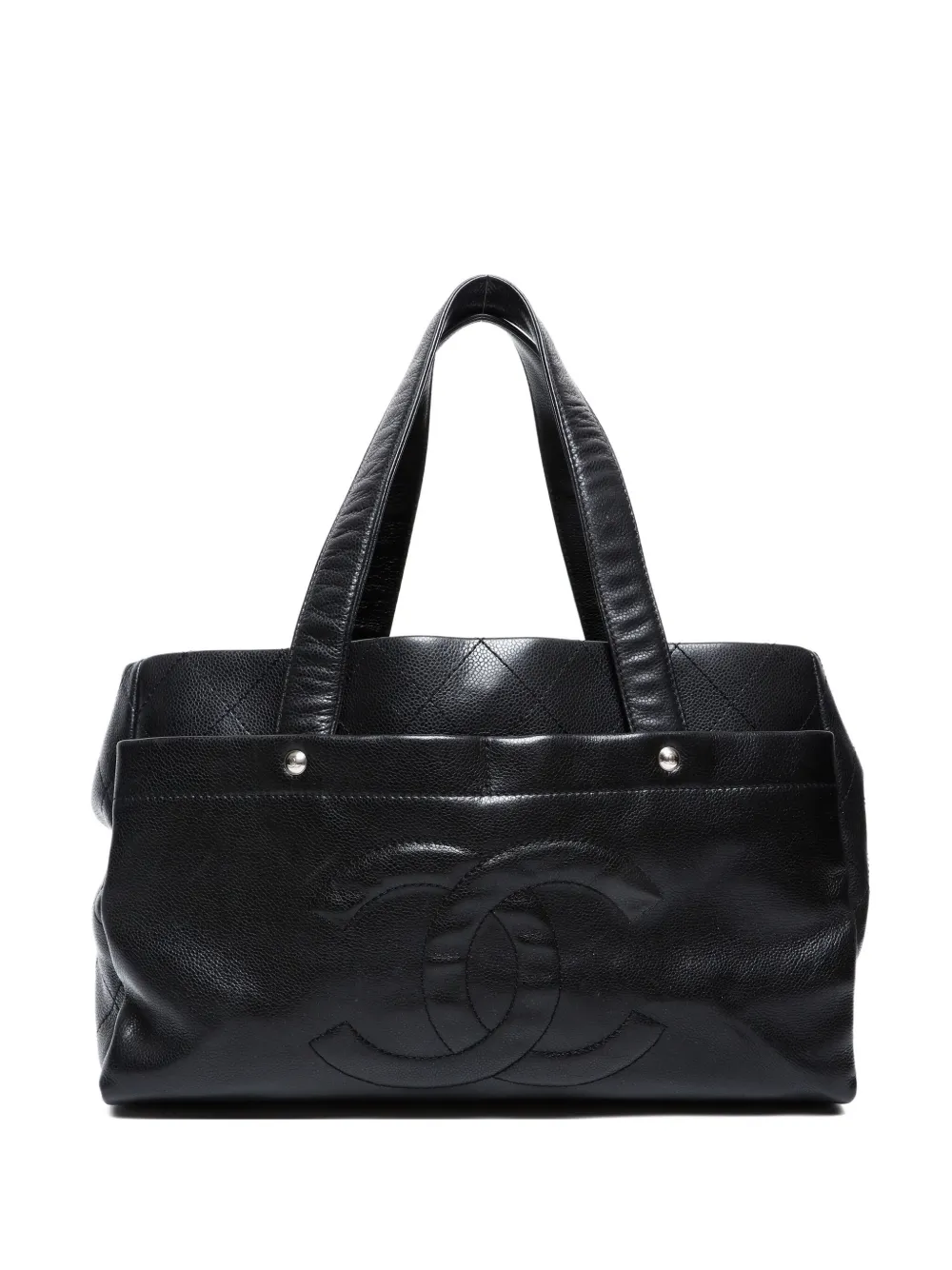 CHANEL Pre-Owned 2008-2009 Large CC Mark Timeless shoulder bag - ブラック CHANEL Pre-Owned 2008-2009 Large CC Mark Timeless shoulder bag - ブラック