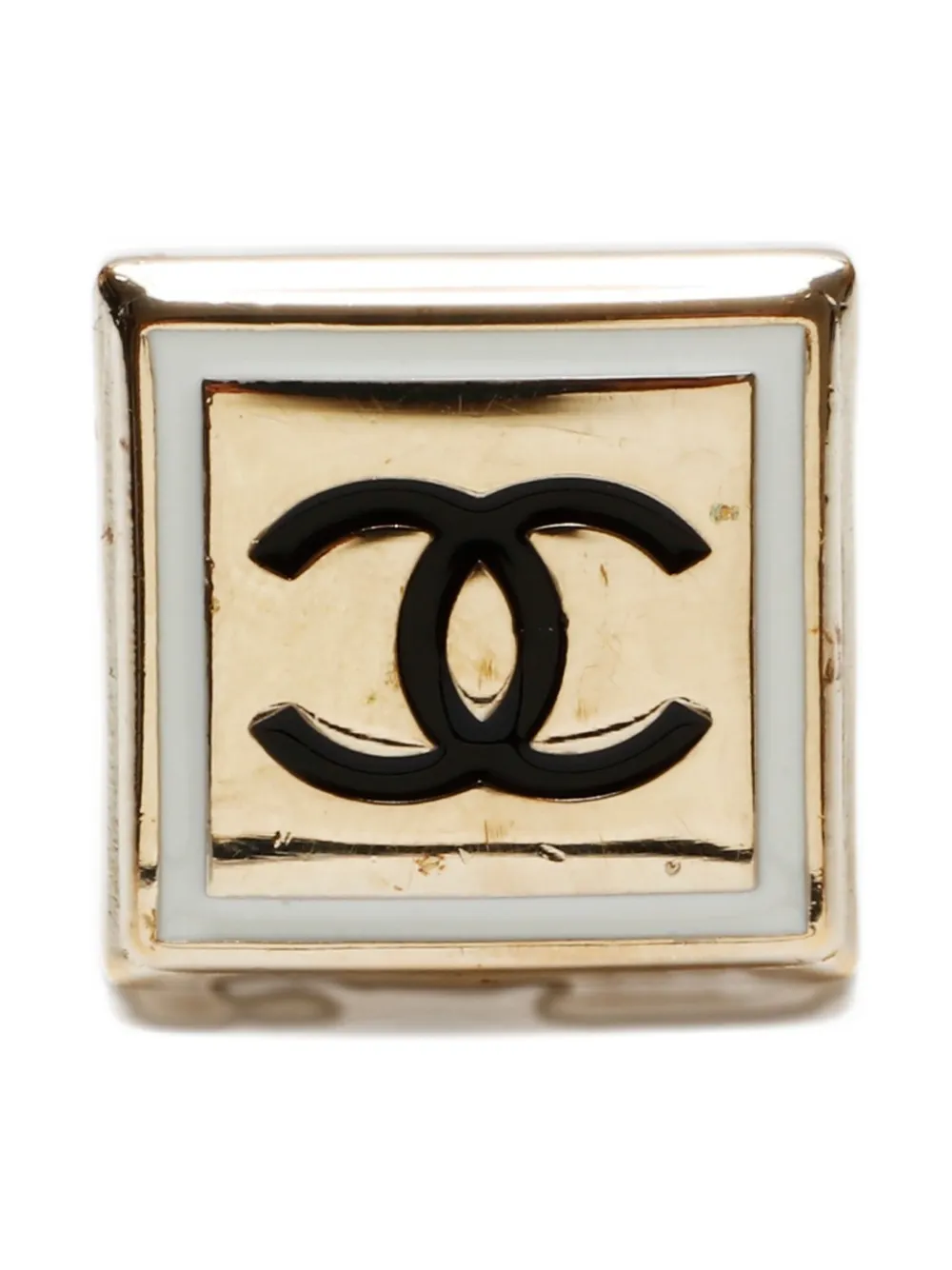 CHANEL Pre-Owned 2021 CC Mark Square ring | Gold | Image 1
