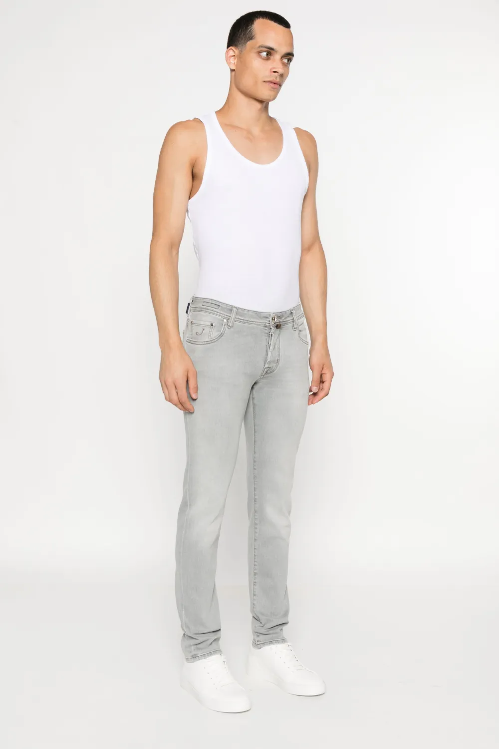 Jacob Cohën Jeans met contrasterende stiksels Grijs