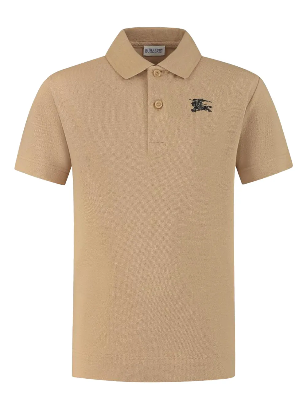 Burberry Kids embroidered polo shirt Beige