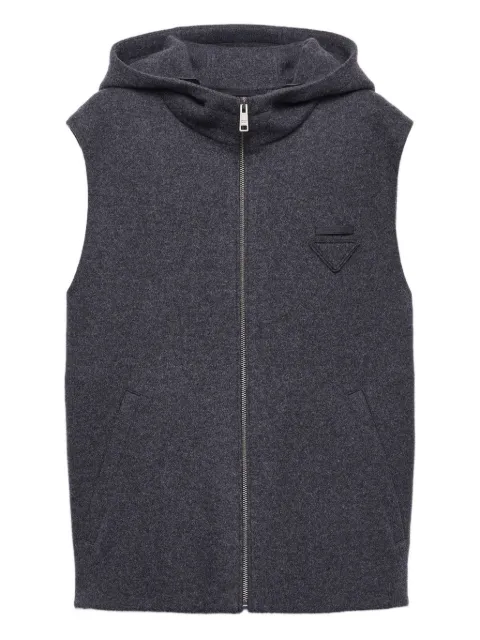 Prada hooded zip vest