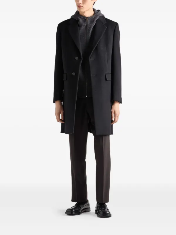 Prada Gilet Zippé à Capuche | Gris | FARFETCH FR