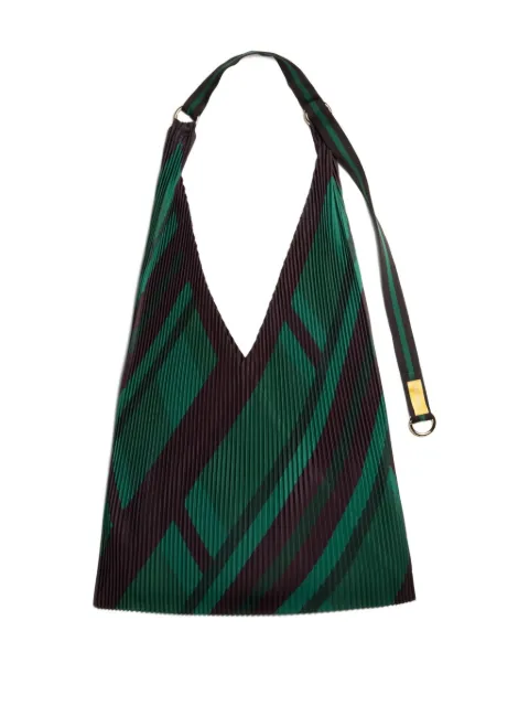MULTITUDES BAGS pleated geometric-pattern tote bag