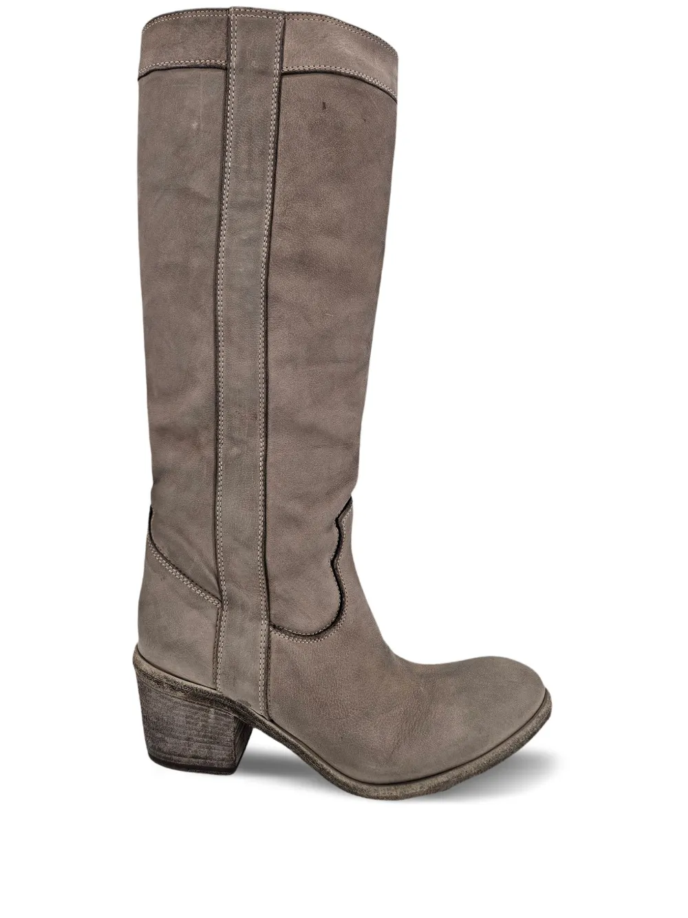 Madison.Maison 57mm leather pull-on boots Brown