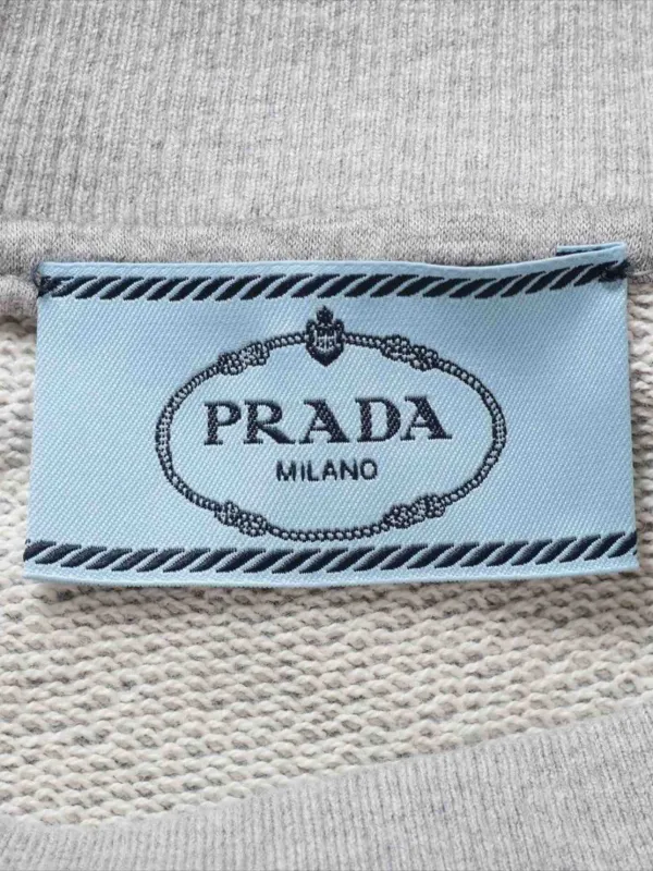 トップス PRADA Triangle Logo Sweatshirts Gray Prada triangle-logo Sweatshirt | Grey | FARFETCH CA