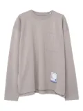 in･stru(men-tal). pocket long-sleeve T-shirt - Grey