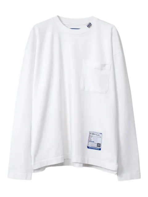 in･stru(men-tal). chest-pocket long-sleeve T-shirt