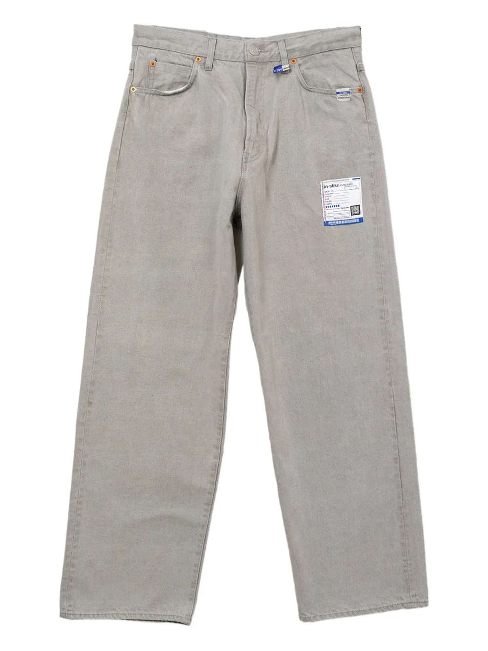 in･stru(men-tal). logo-patch trousers | Grey | Image 1