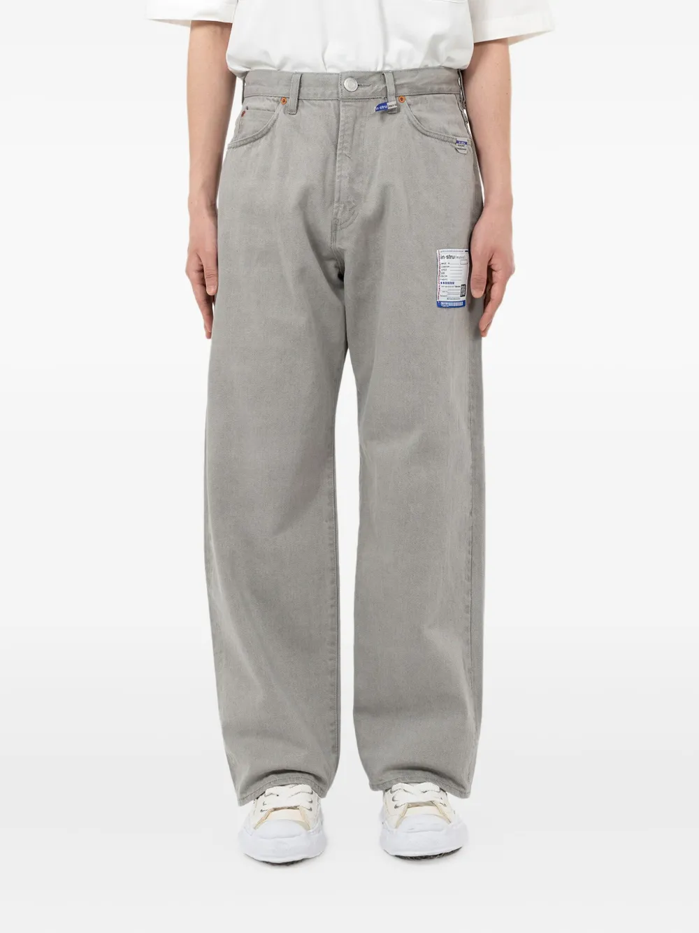 in･stru(men-tal). logo-patch trousers | Regular-Fit & Straight Leg Pants | Image 2