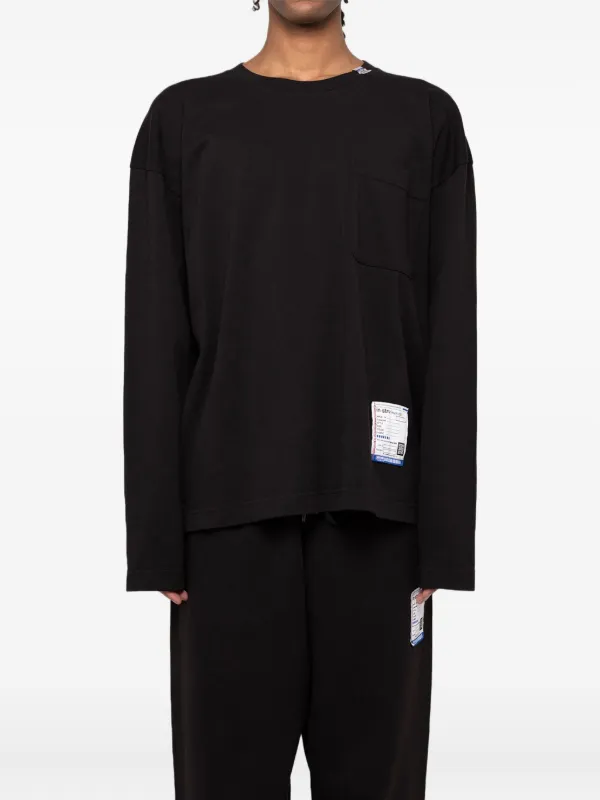 in・stru(men-tal). Pocket long-sleeve Jersey t-shirt | Black 