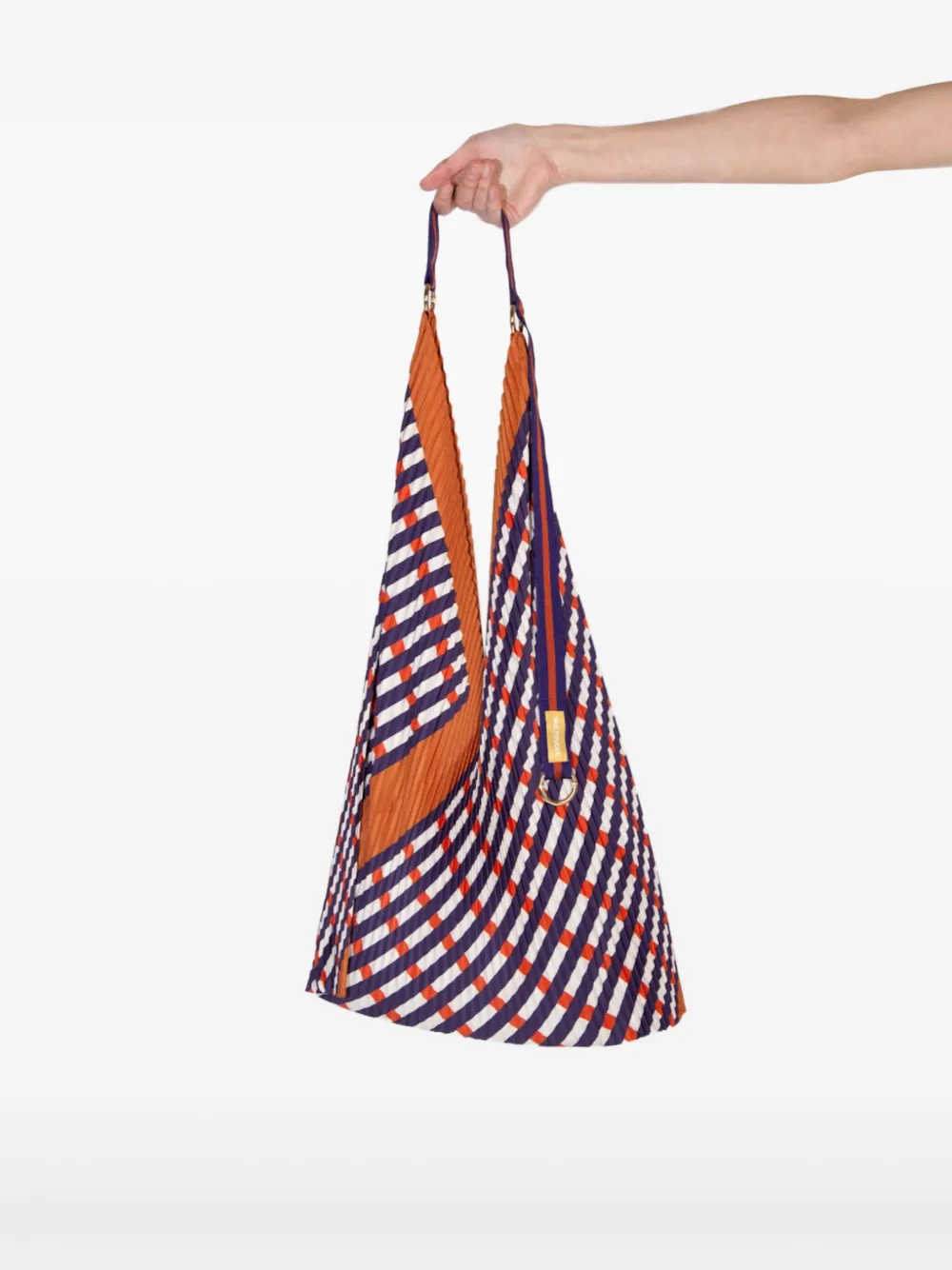 MULTITUDES BAGS pleated striped-pattern tote bag | Women | Image 2