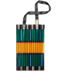MULTITUDES BAGS Ravello pleated striped tote bagpleated striped tote bag - Green