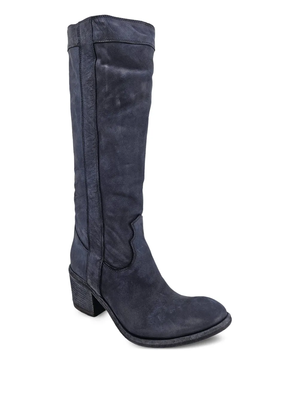Madison.Maison 57mm washed-effect leather high boots | Knee-High Boots | Image 2