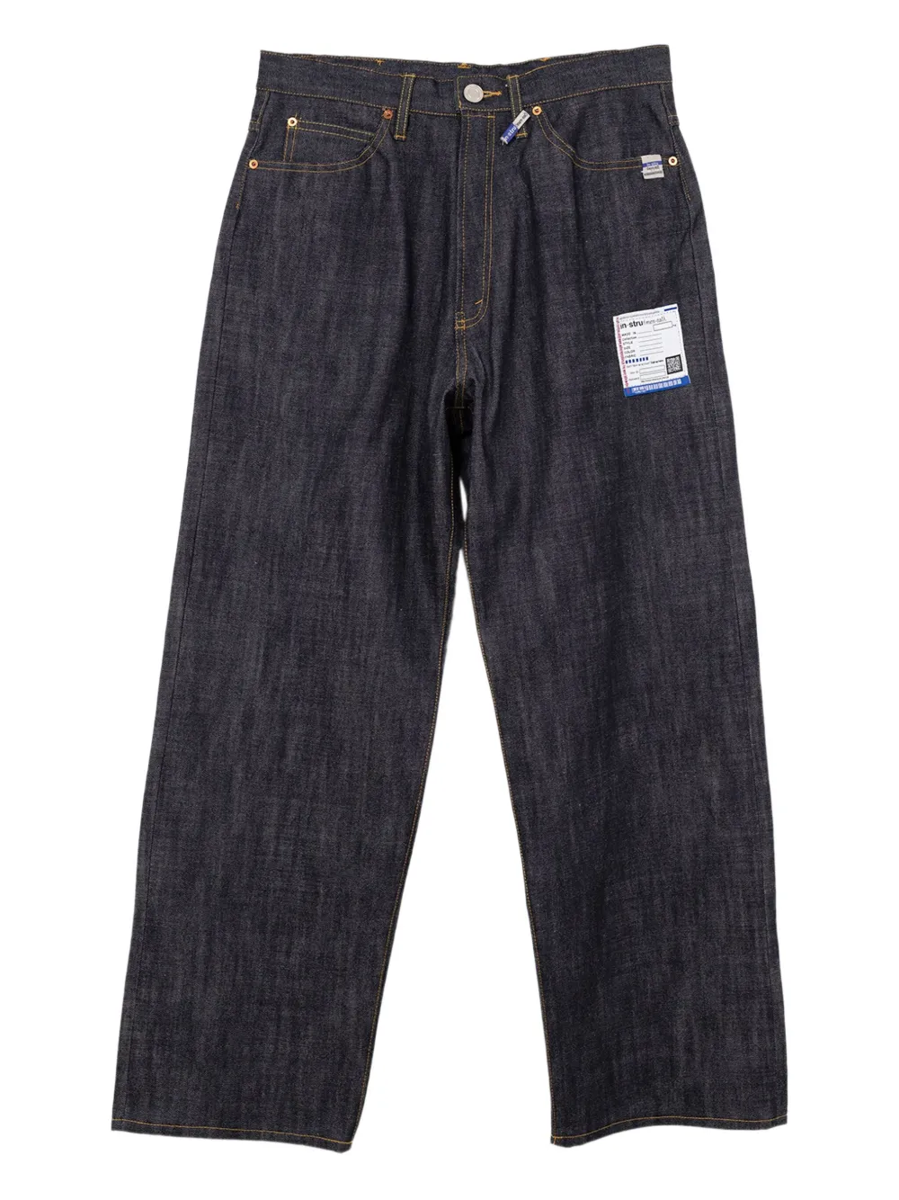 in･stru(men-tal). Selvage five-pocket jeans | Blue | Image 1