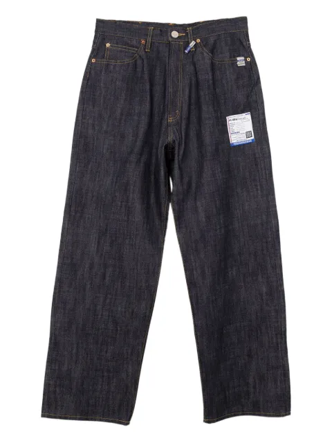 in･stru(men-tal). Selvage five-pocket jeans