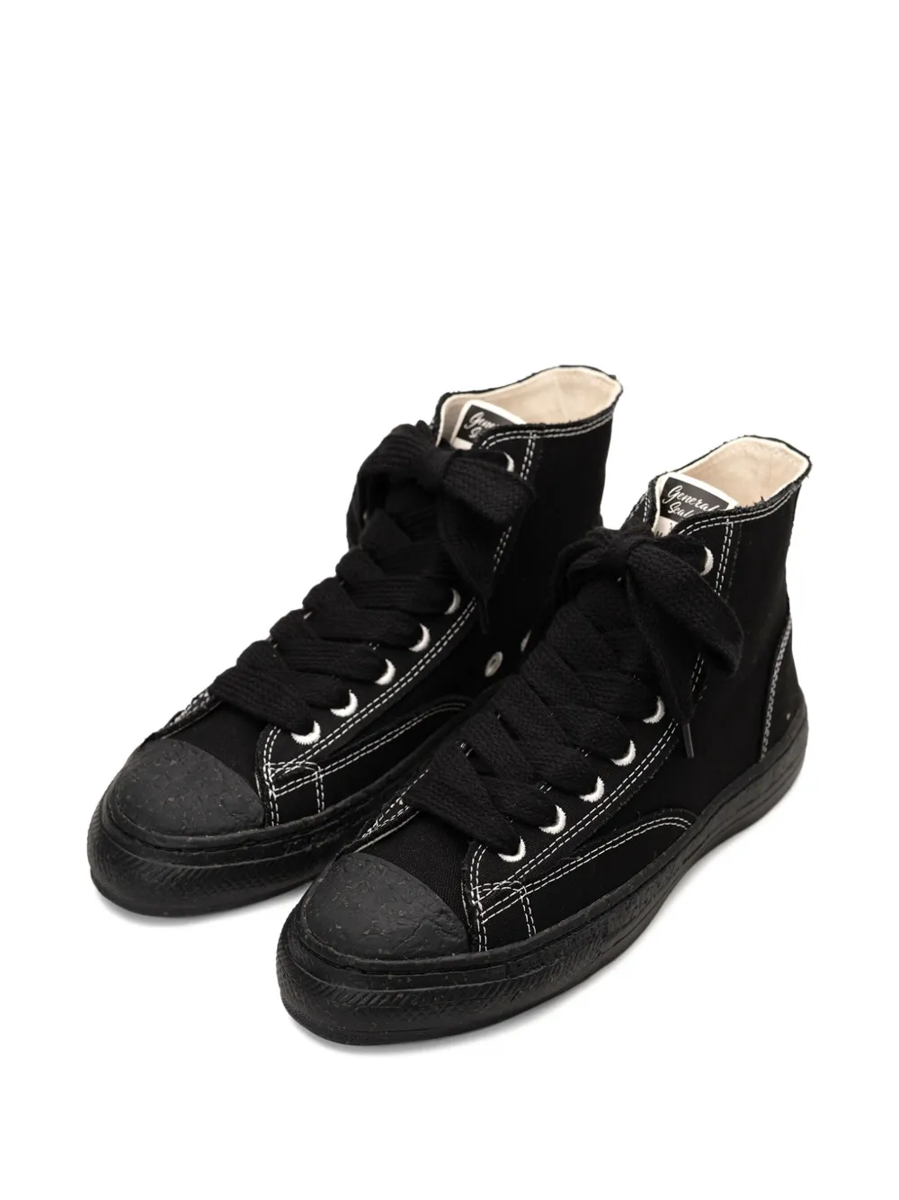 General Scale. Roy high-top canvas sneakers Black