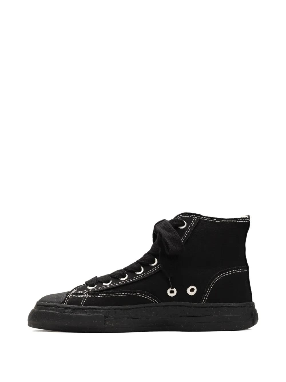 General Scale. Roy high-top canvas sneakers Black