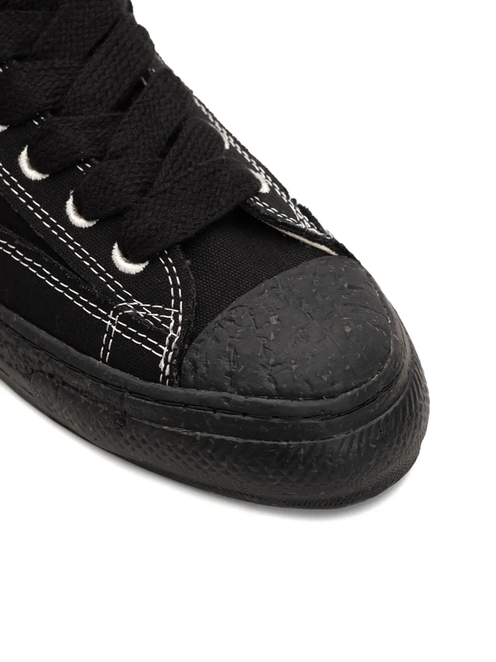 General Scale. Roy high-top canvas sneakers Black