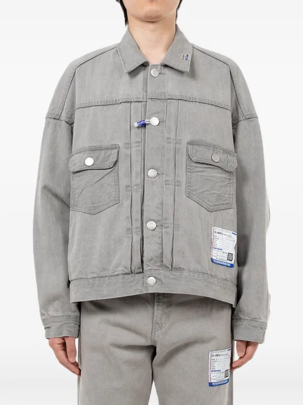 Liberaiders BLEACHED DENIM JACKET グレー XL LIBERAIDERS 23F/W BLEACHED DENIM JACKET