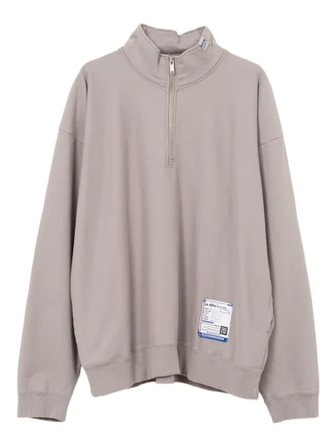 in･stru(men-tal). half-zip label sweatshirt