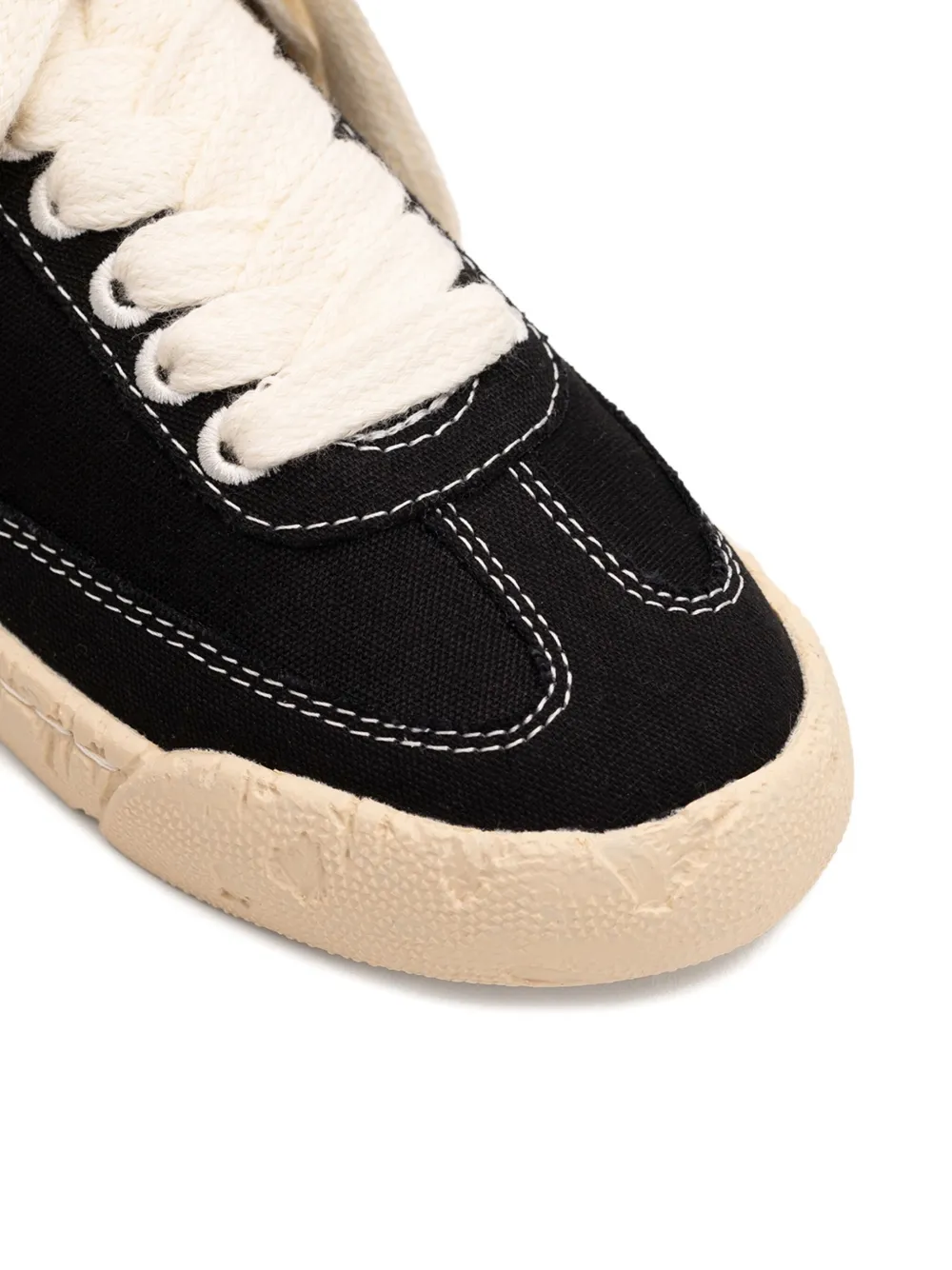 General Scale. past sole canvas low top sneakers Black