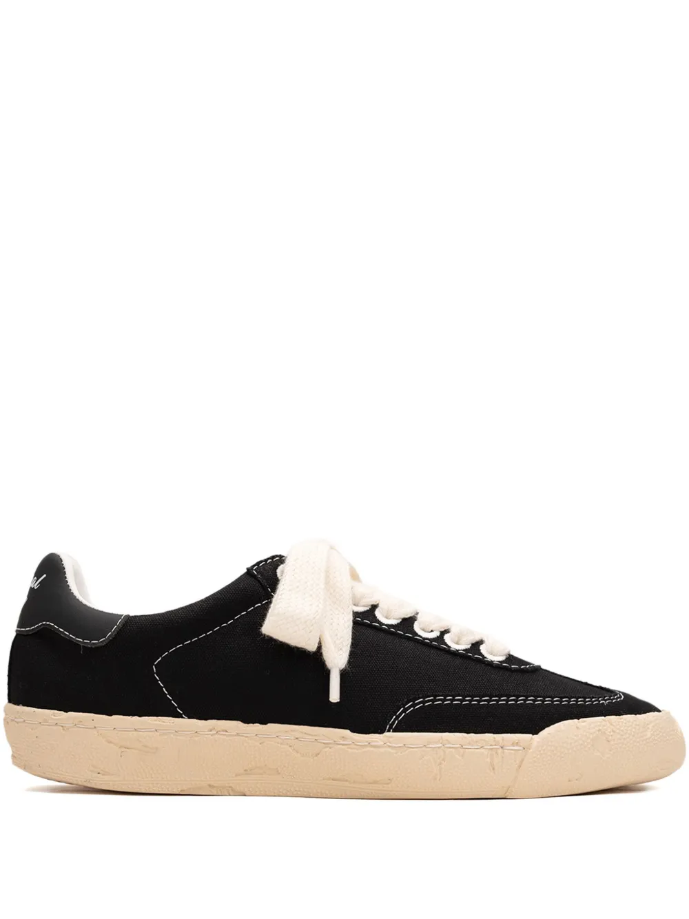 General Scale. past sole canvas low top sneakers Black