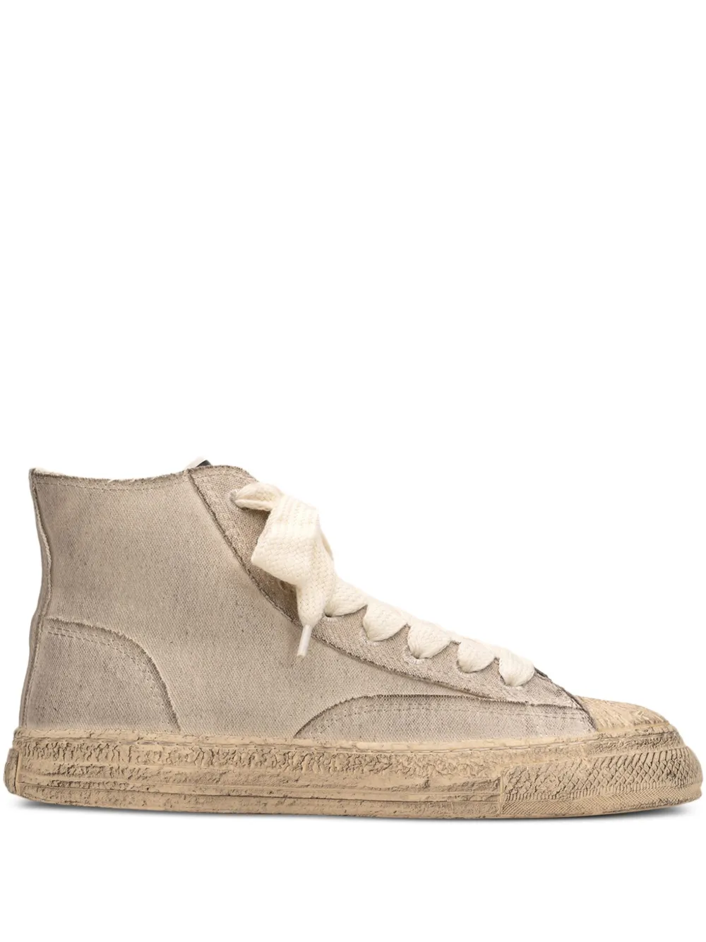 General Scale. Roy high-top smudged sole sneakers Grey