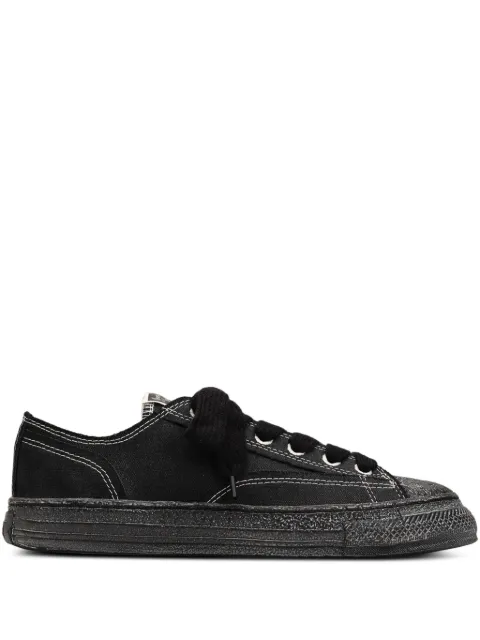 General Scale. Roy past-sole smudged canvas sneakers