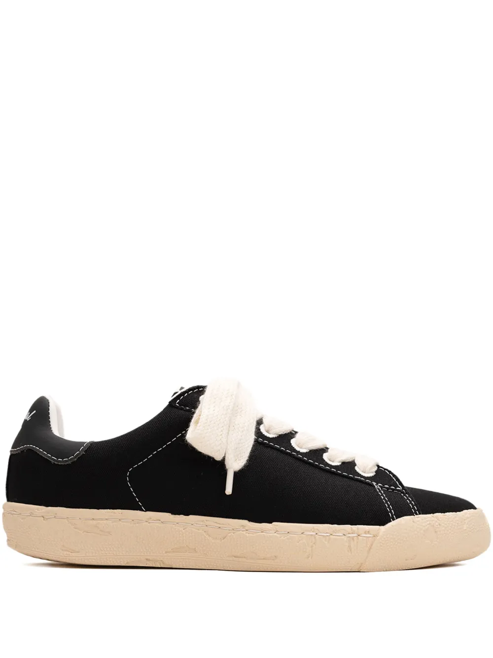 General Scale. past sole canvas sneakers Black
