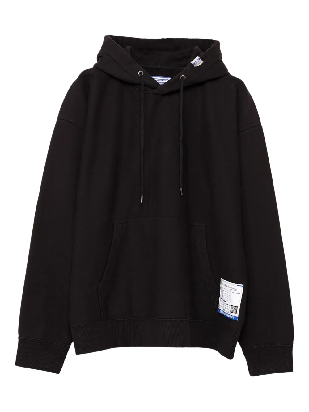 in･stru(men-tal). logo-patch hoodie | Black | Image 1