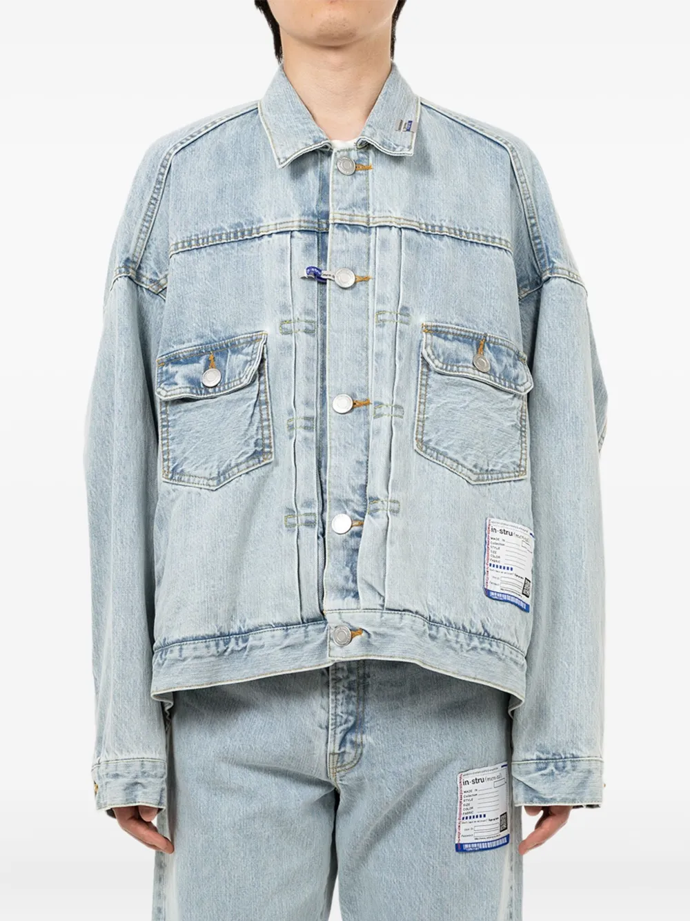 in･stru(men-tal). logo-print denim jacket | Denim Jackets | Image 2