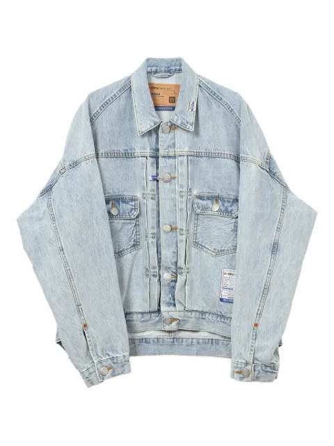 in･stru(men-tal). logo-print denim jacket