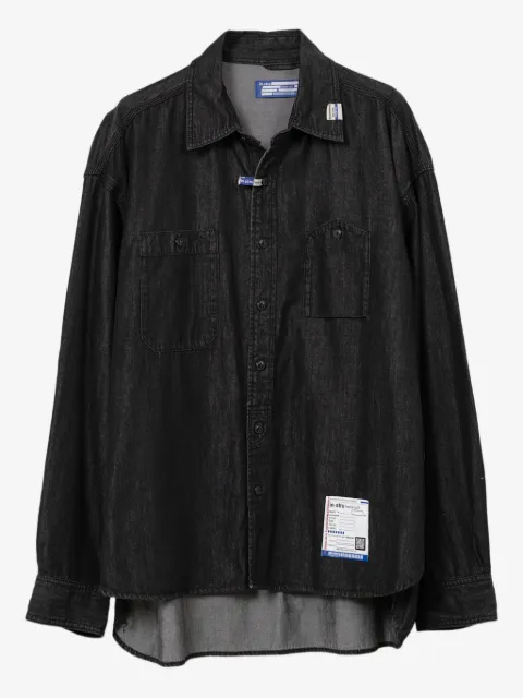 in･stru(men-tal). logo-patch denim shirt