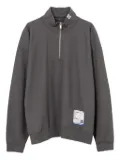 in･stru(men-tal). half-zip pullover sweatshirt - Grey