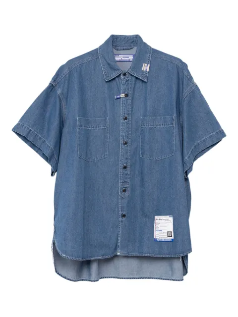 in･stru(men-tal). logo-patch denim shirt