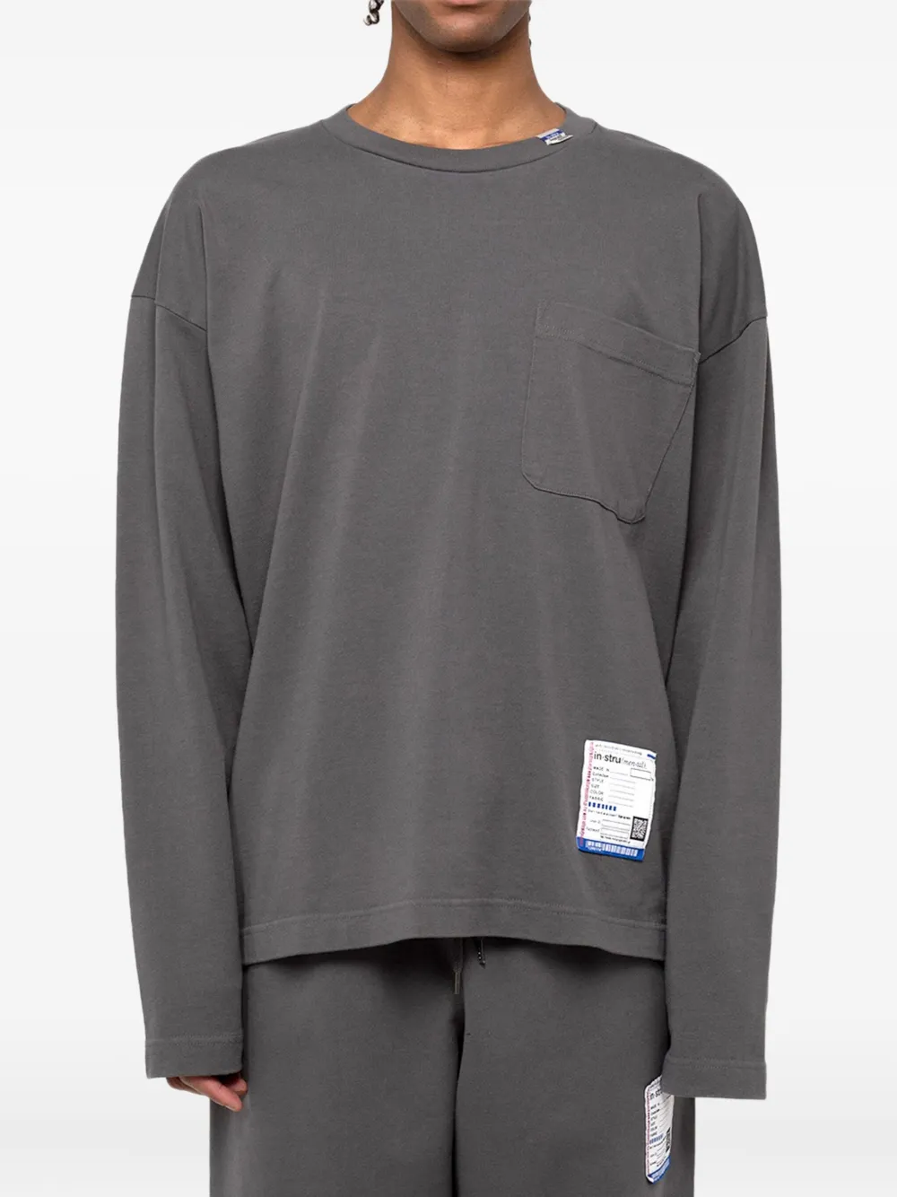 in･stru(men-tal). breast-pocket long-sleeve T-shirt | T-Shirts | Image 2