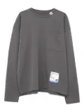 in･stru(men-tal). breast-pocket long-sleeve T-shirt - Grey