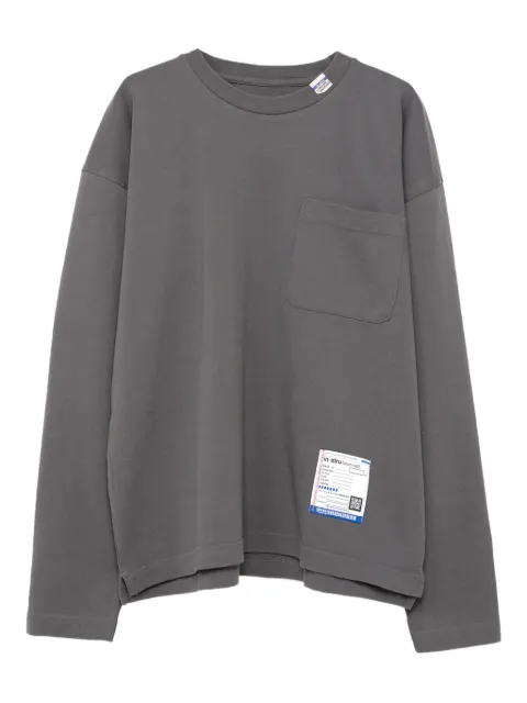 in･stru(men-tal). breast-pocket long-sleeve T-shirt