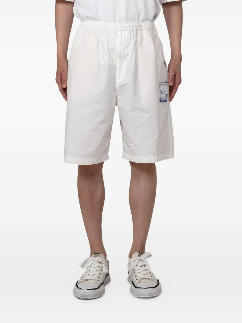 In･stru(men-tal). Elastische shorts met zak - Wit