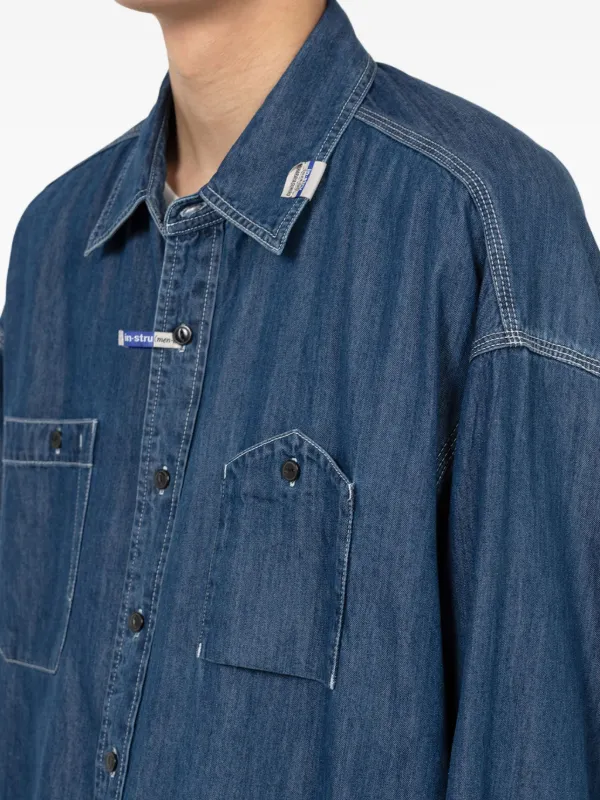 Denim long-sleeve Shirt Blue FARFETCH PH