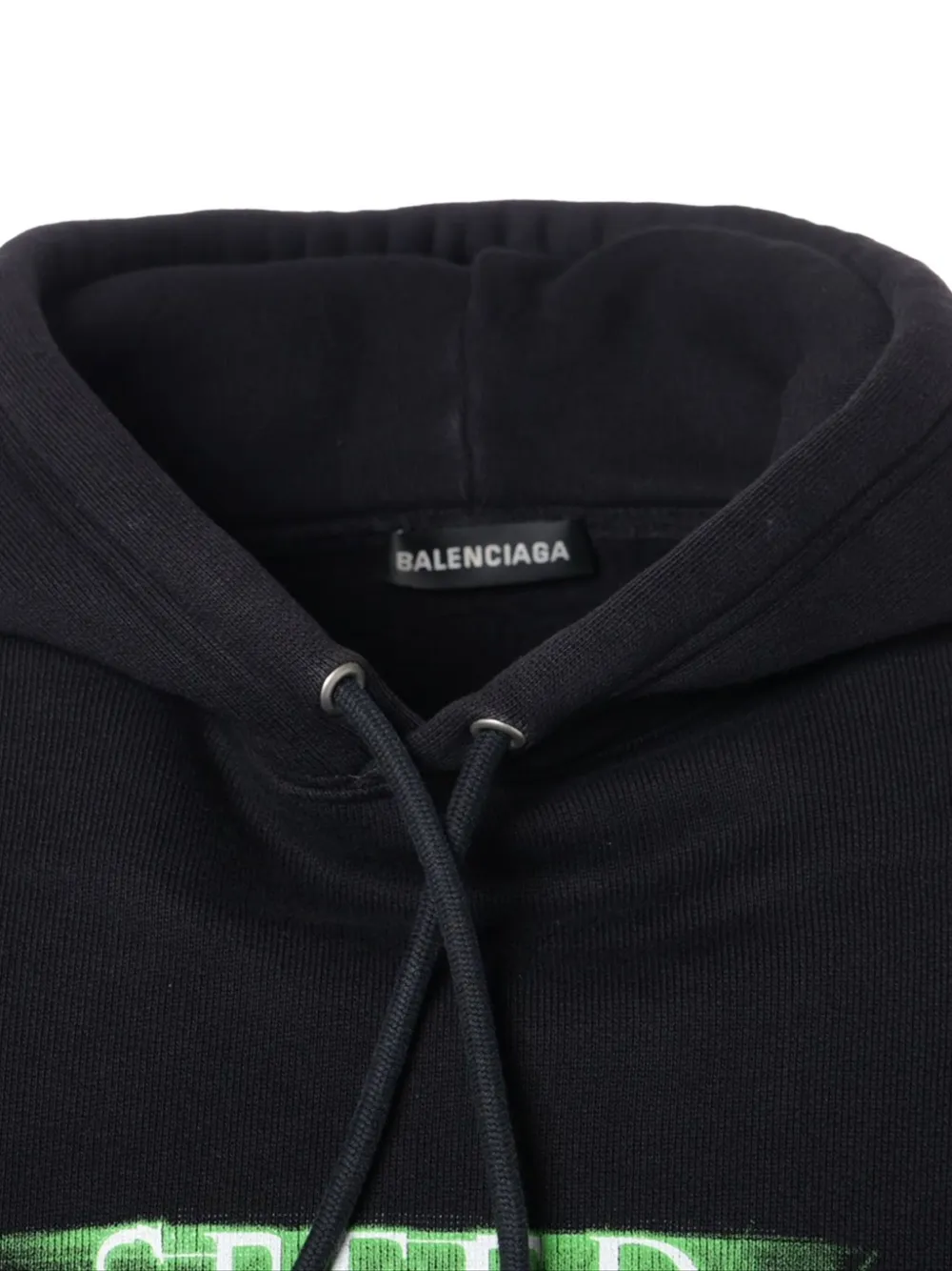 Pre-owned Balenciaga 2018 Speedhunter Graphic Hoodie In Black
