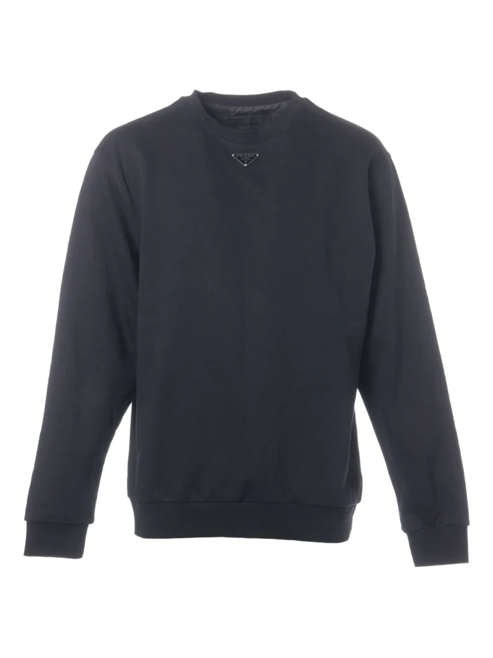 Prada Pre-Owned 2023 logo-triangle sweatshirt - ブラック Prada Pre-Owned 2023 logo-triangle sweatshirt - ブラック