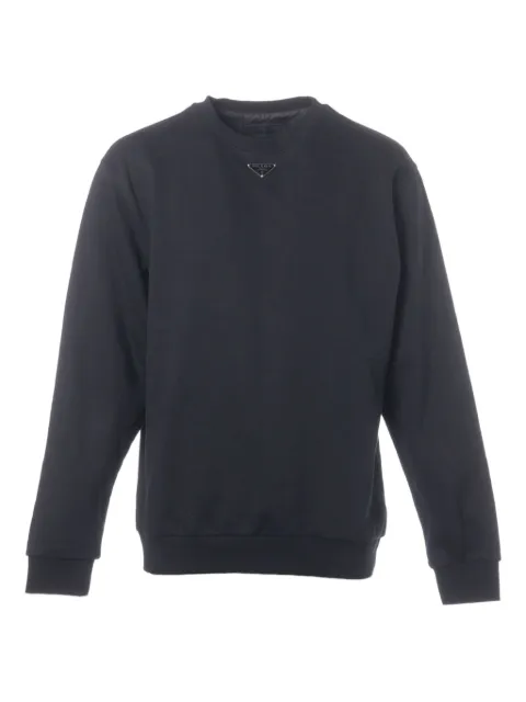 Prada Pre-Owned 2023 logo-triangle sweatshirt